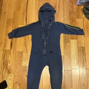 Adorable zip up Munster onesie